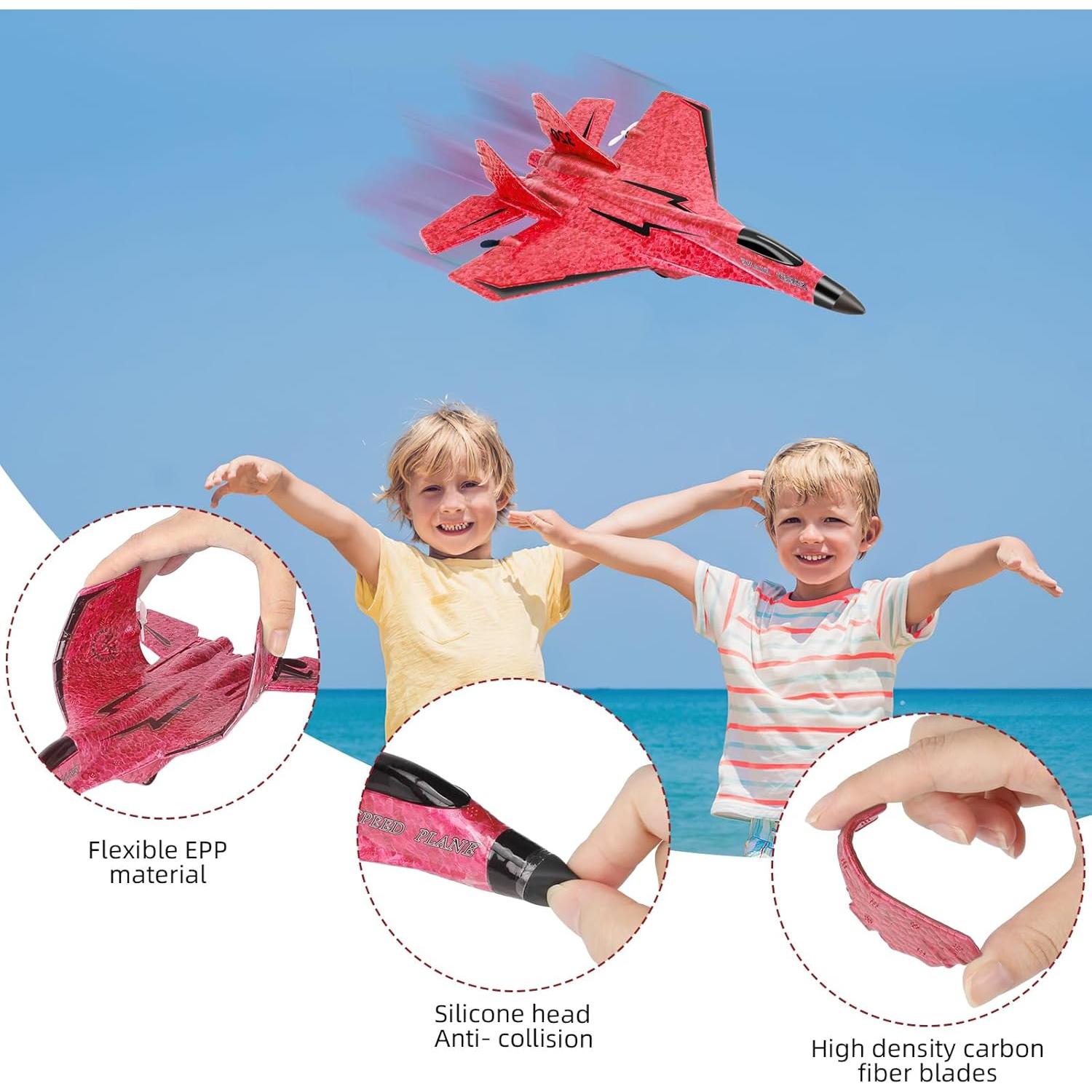 Avión RC NEWFATE F22 Inalámbrico 2CH con Luces LED