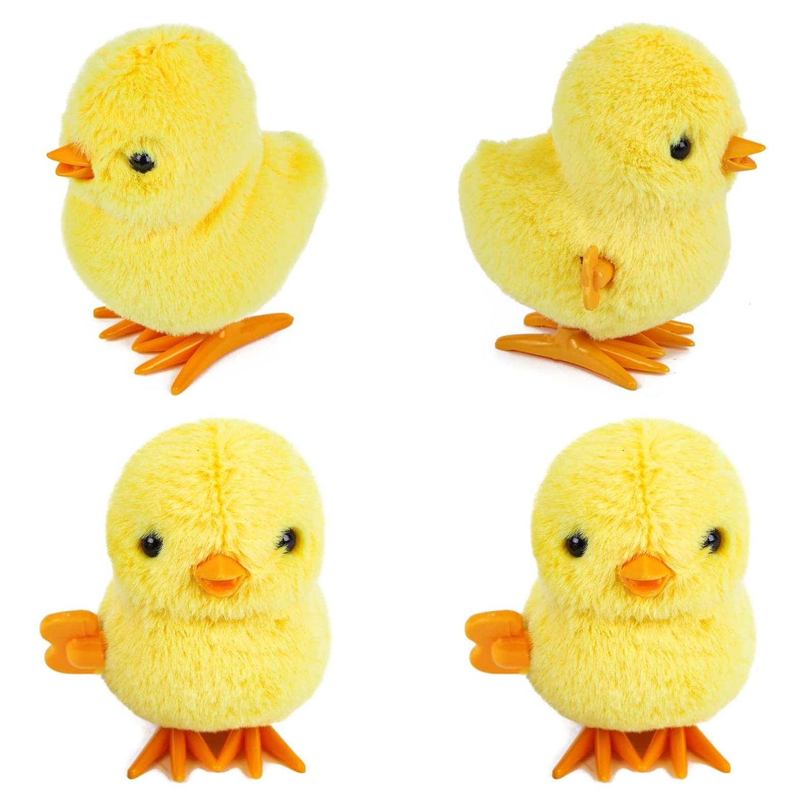 Juguetes de Pollo de Cuerda 3 Nutrias - 4 Piezas de Peluche