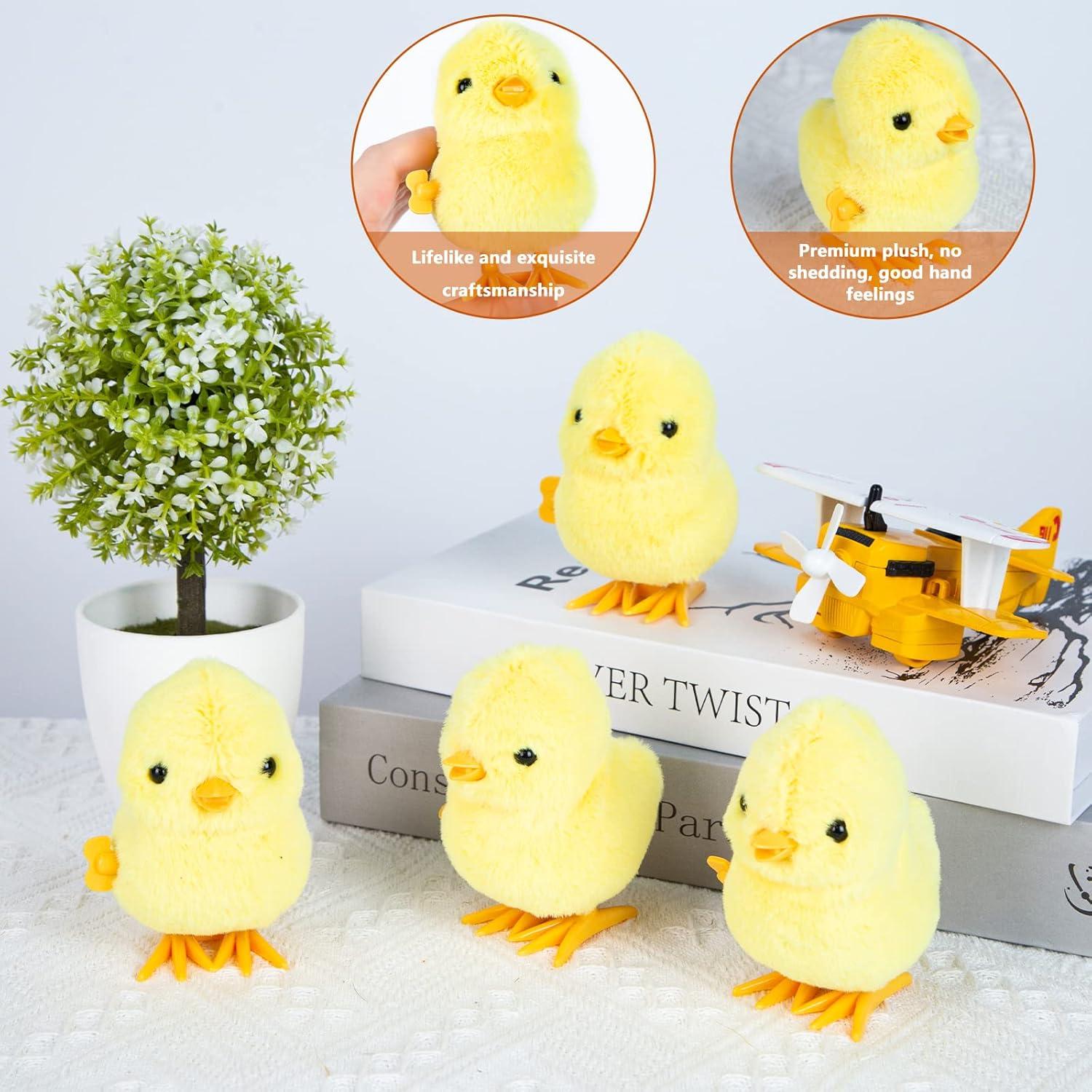 Juguetes de Pollo de Cuerda 3 Nutrias - 4 Piezas de Peluche