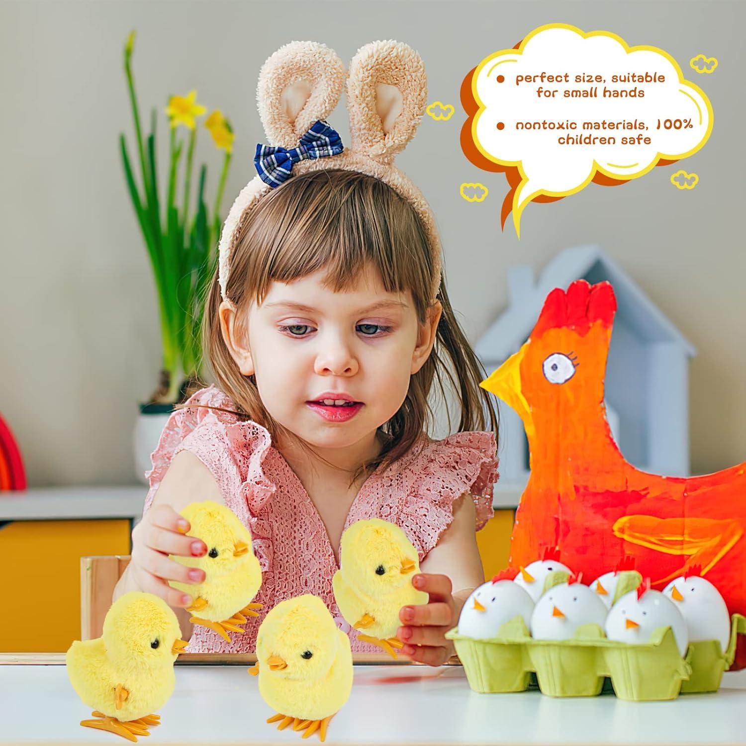 Juguetes de Pollo de Cuerda 3 Nutrias - 4 Piezas de Peluche