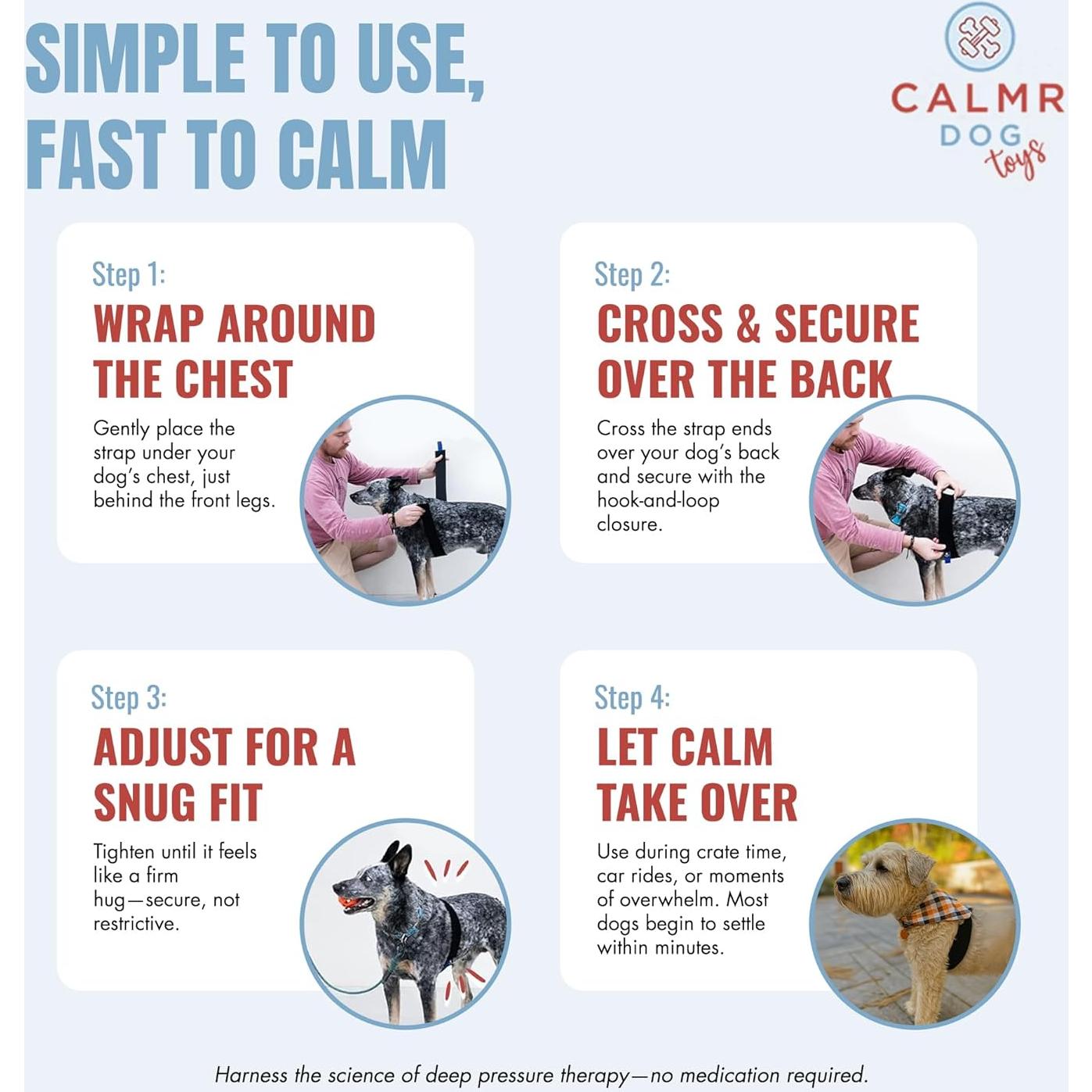 Correa Calmante para Perros TheraPet 101.6 cm Alivio Ansiedad