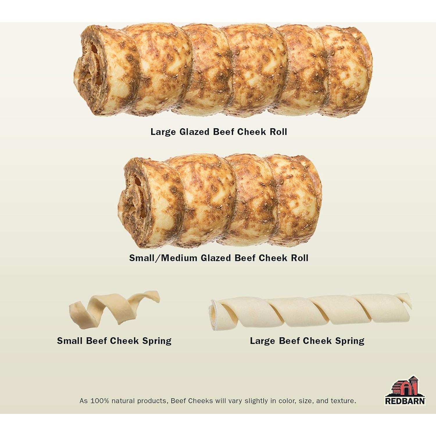 Rollos de Mejilla de Res Redbarn 25 Unidades Glaseados Pollo Zanahoria