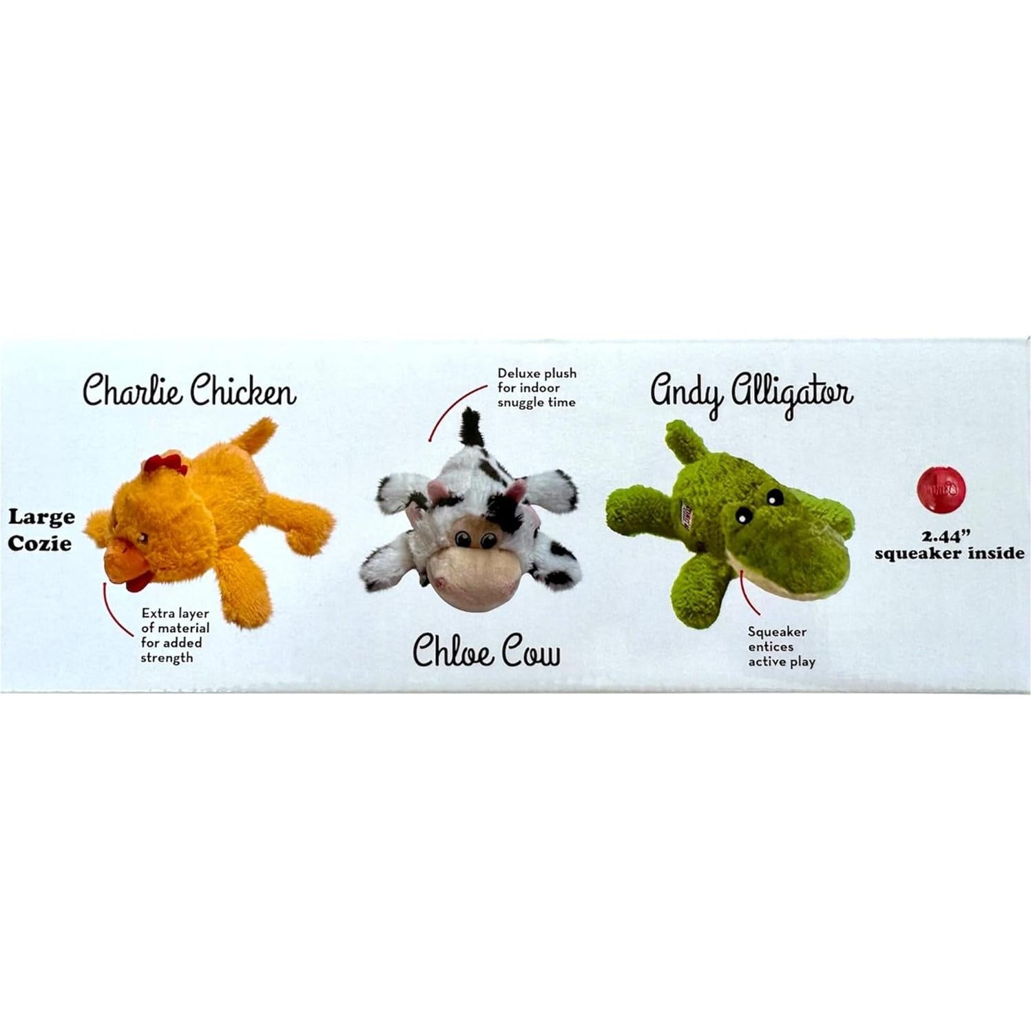 Paquete de Juguetes para Perros KC 3PK - Cozie Grande