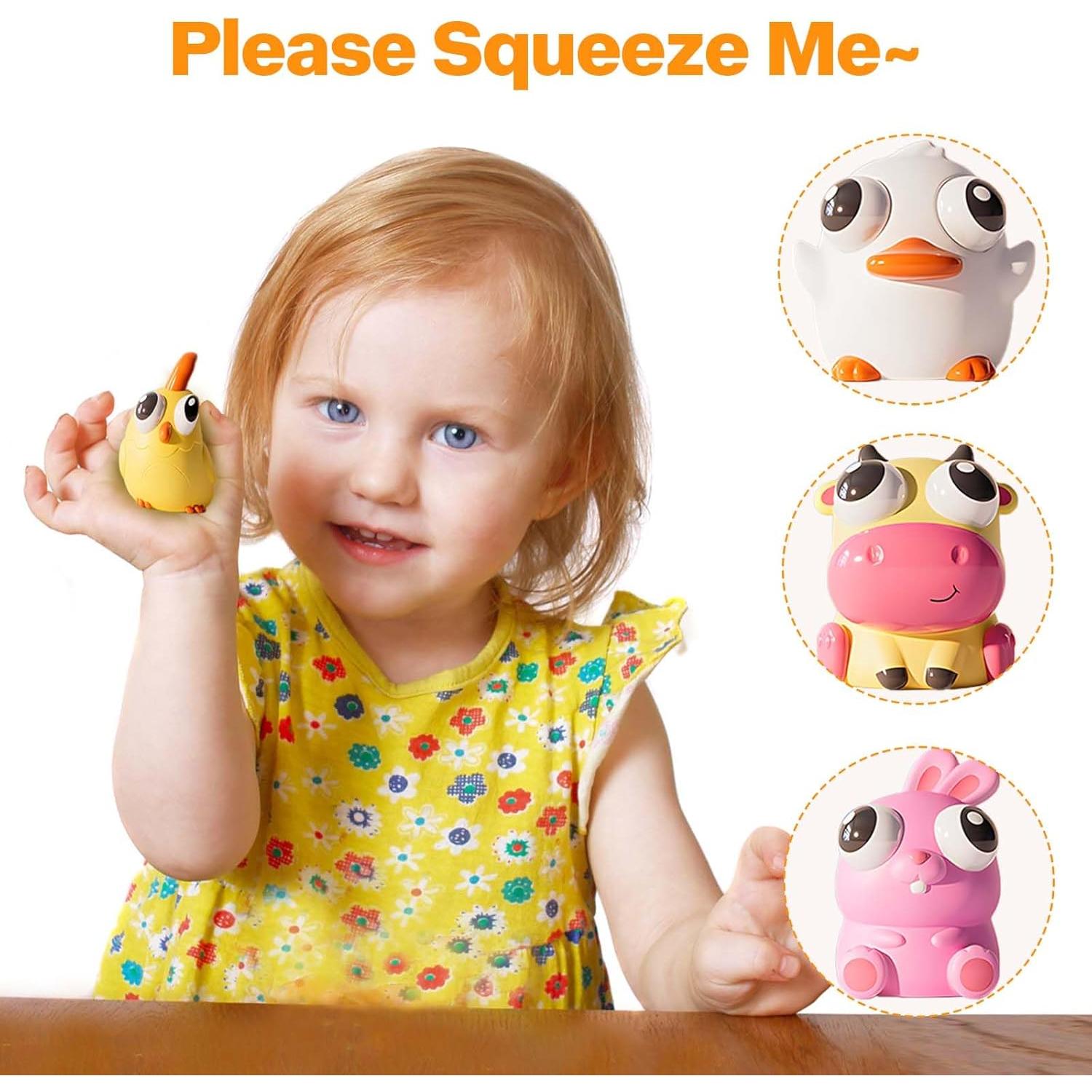 4 Juguetes Antiestrés Niulife Animales Kawaii 7.1 cm