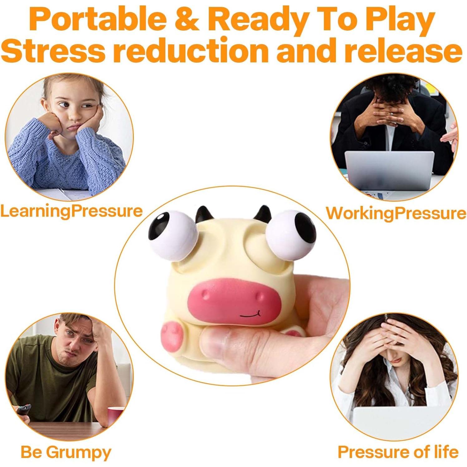 4 Juguetes Antiestrés Niulife Animales Kawaii 7.1 cm