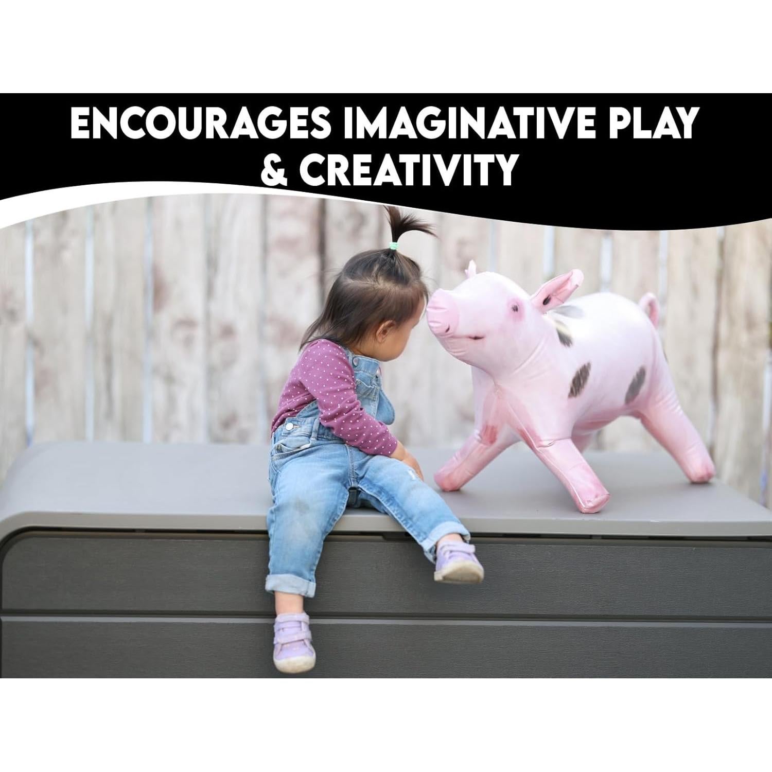 Cerdo Inflable Cawowa 76.2x43.2 cm Decoración Fiesta