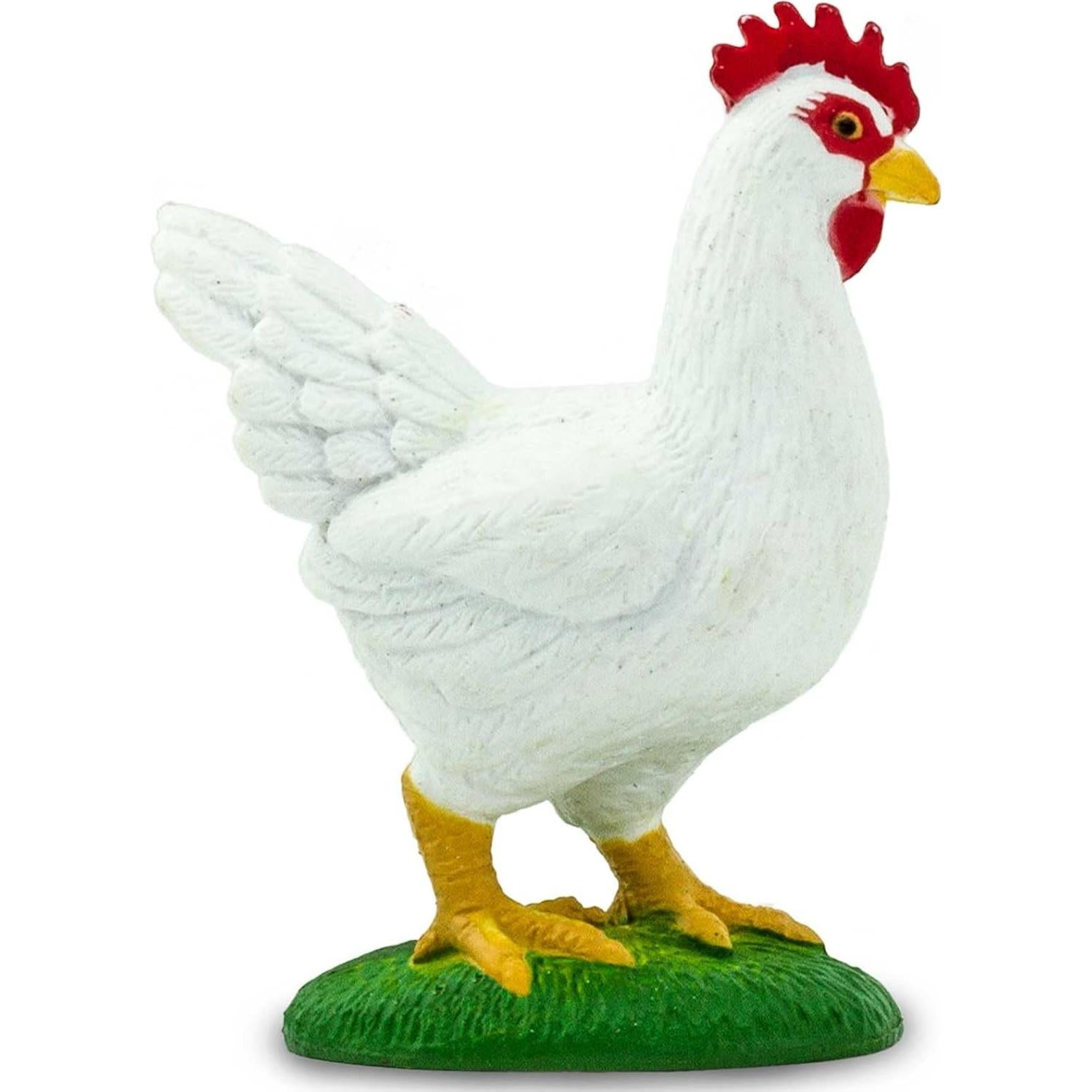 Figura de Pollo Leghorn Blanco Safari Ltd. 5.72 cm Juguete Educativo