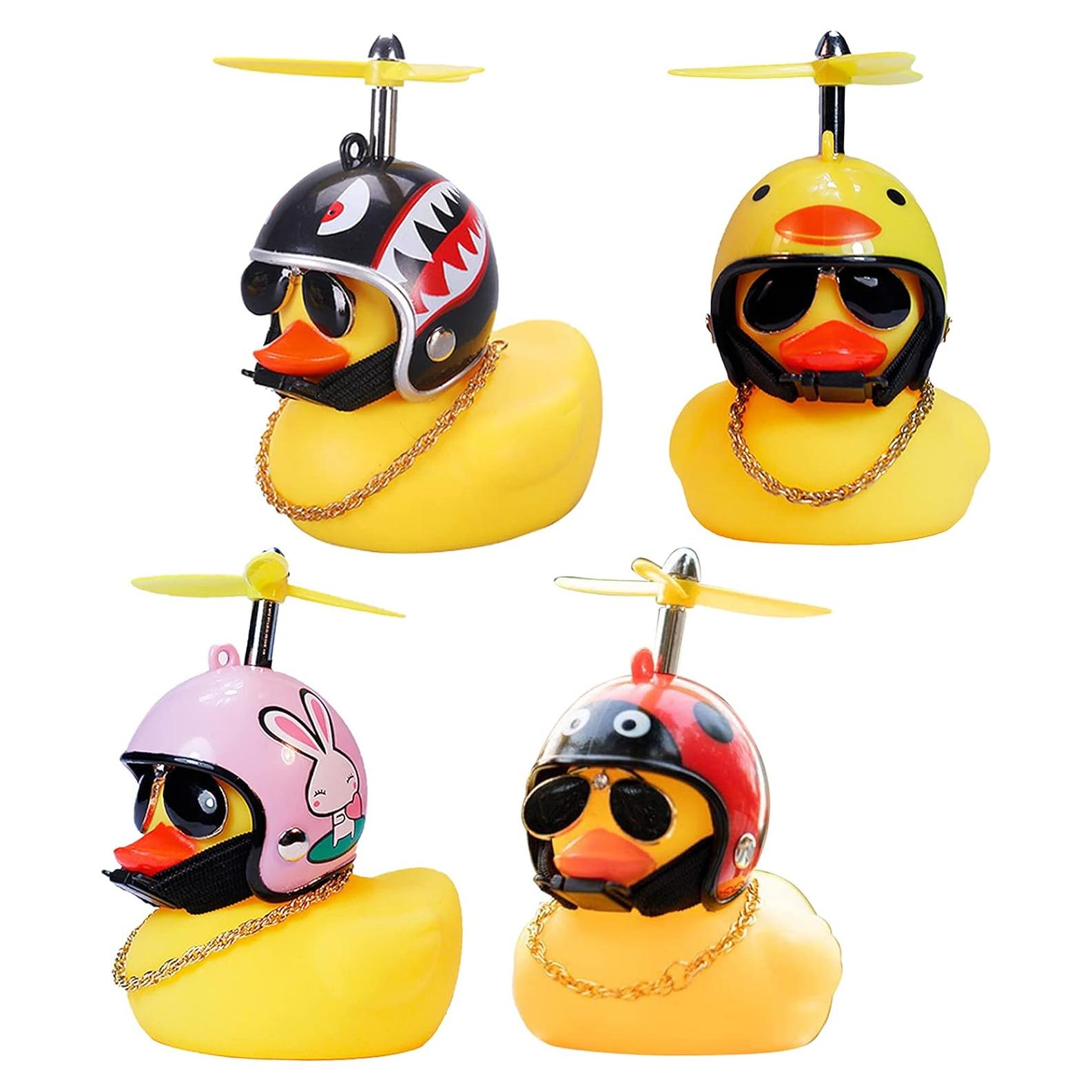 Decoraciones de Tablero de Coche Wonuu - 3 Patos de Goma