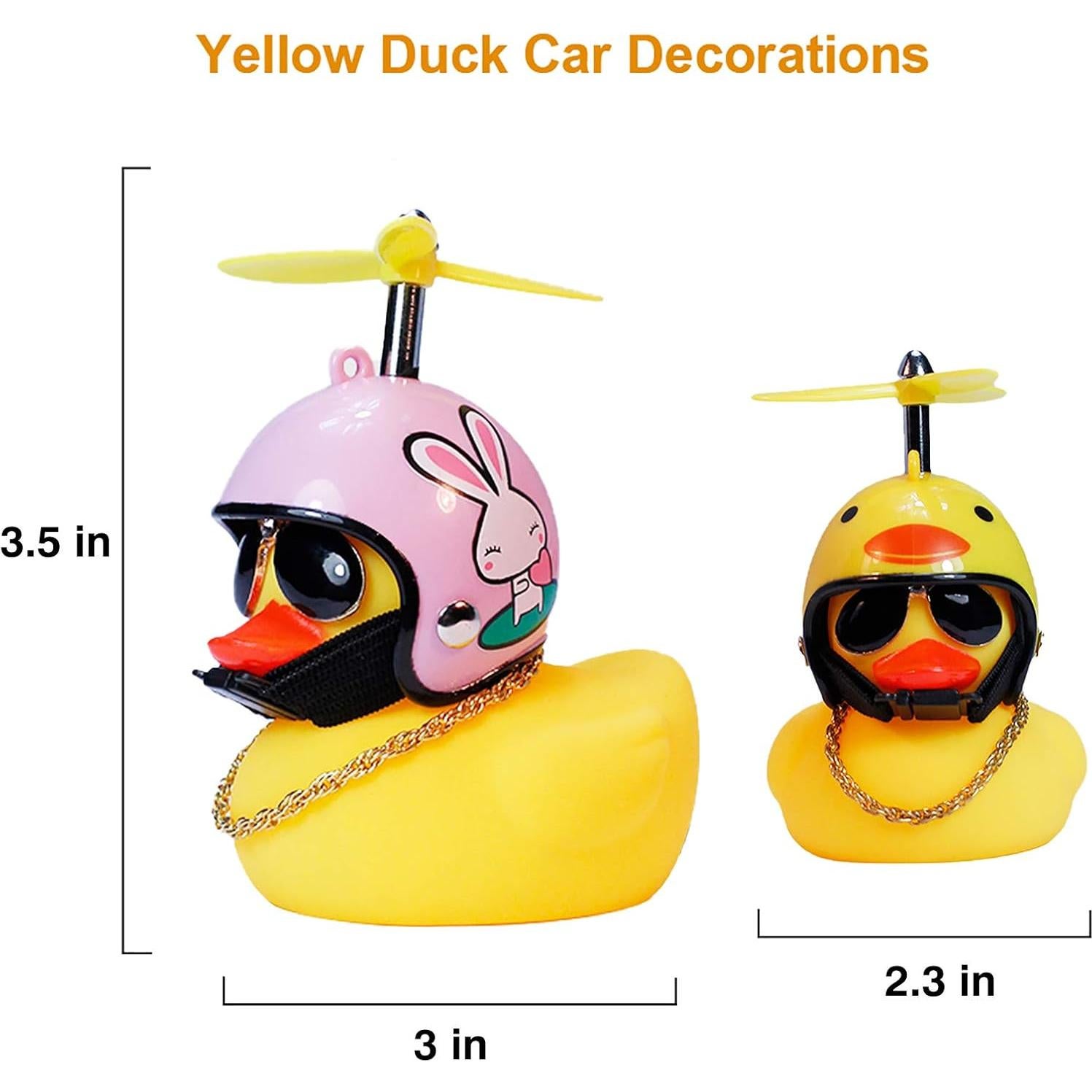 Decoraciones de Tablero de Coche Wonuu - 3 Patos de Goma
