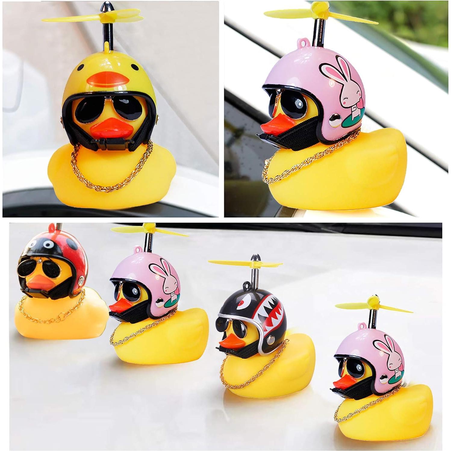 Decoraciones de Tablero de Coche Wonuu - 3 Patos de Goma