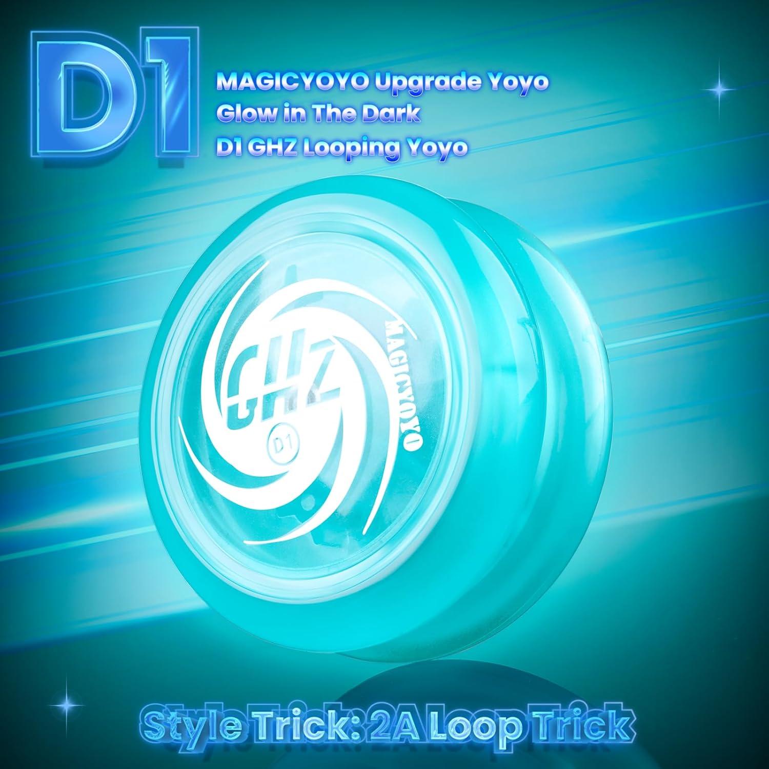 Yoyo MAGICYOYO D1 Brillo Azul para Niños y Principiantes