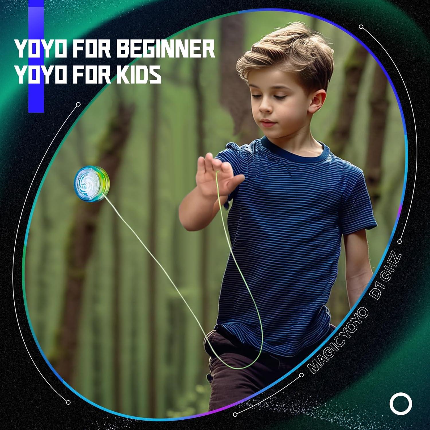 Yoyo MAGICYOYO D1 para Looping 2A - Principiantes Azul Amarillo
