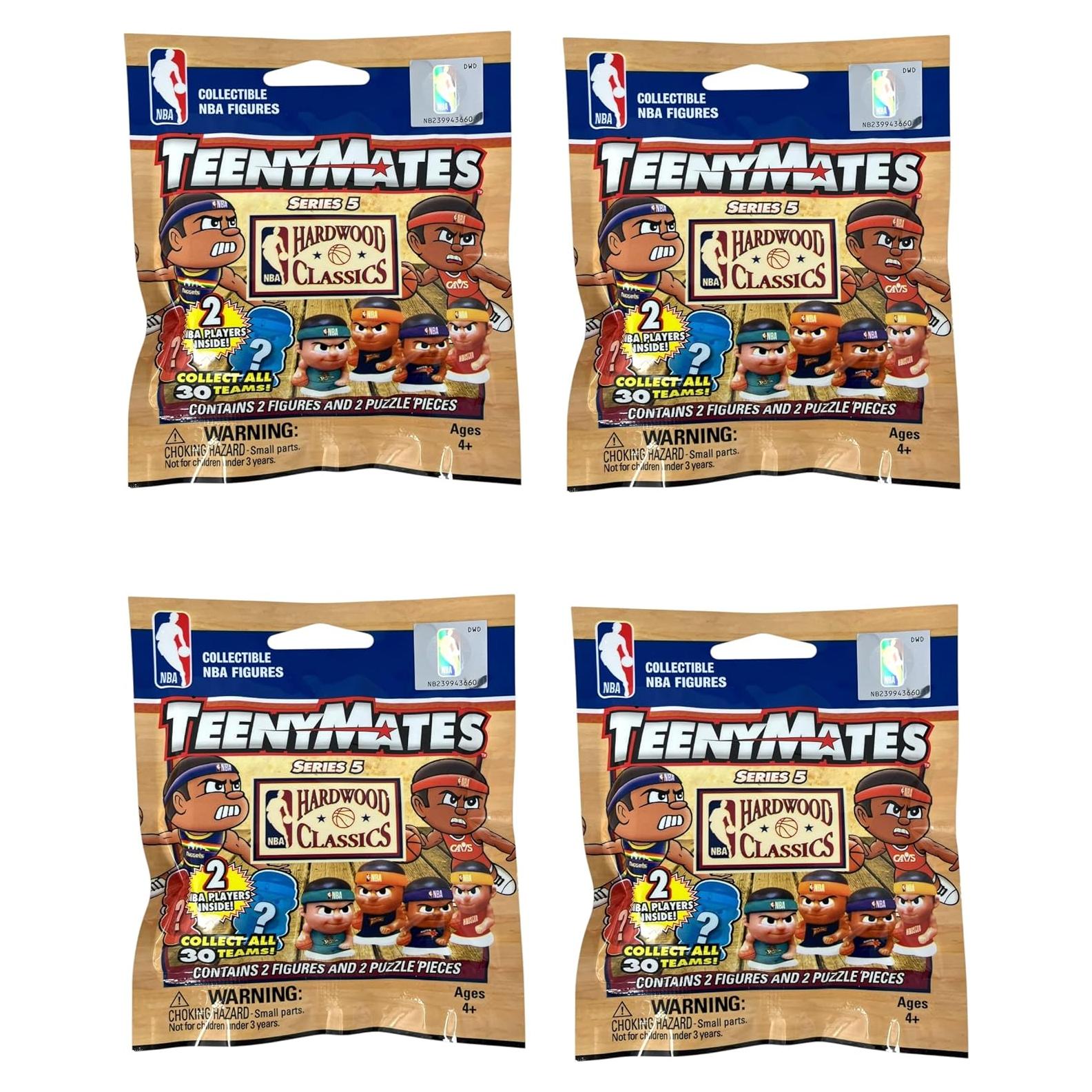 Conjunto de Figuras de Baloncesto NBA Teenymates - 4 Paquetes