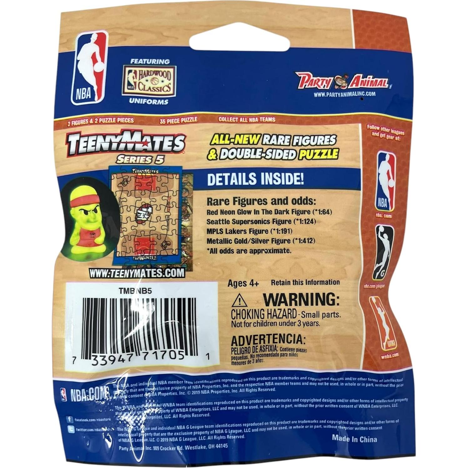 Conjunto de Figuras de Baloncesto NBA Teenymates - 4 Paquetes