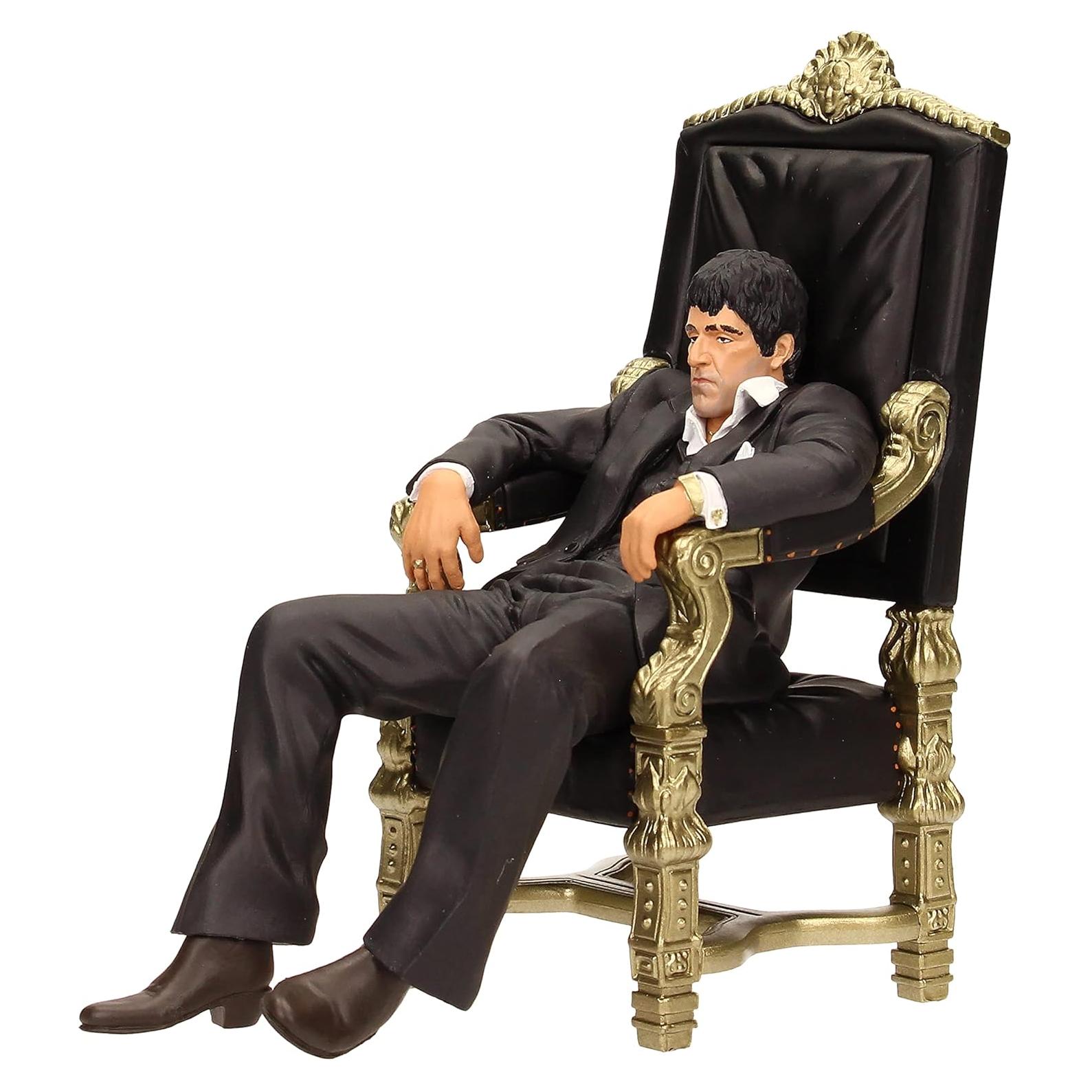 Figura Tony Montana en Trono SD Toys 17.78 cm PVC
