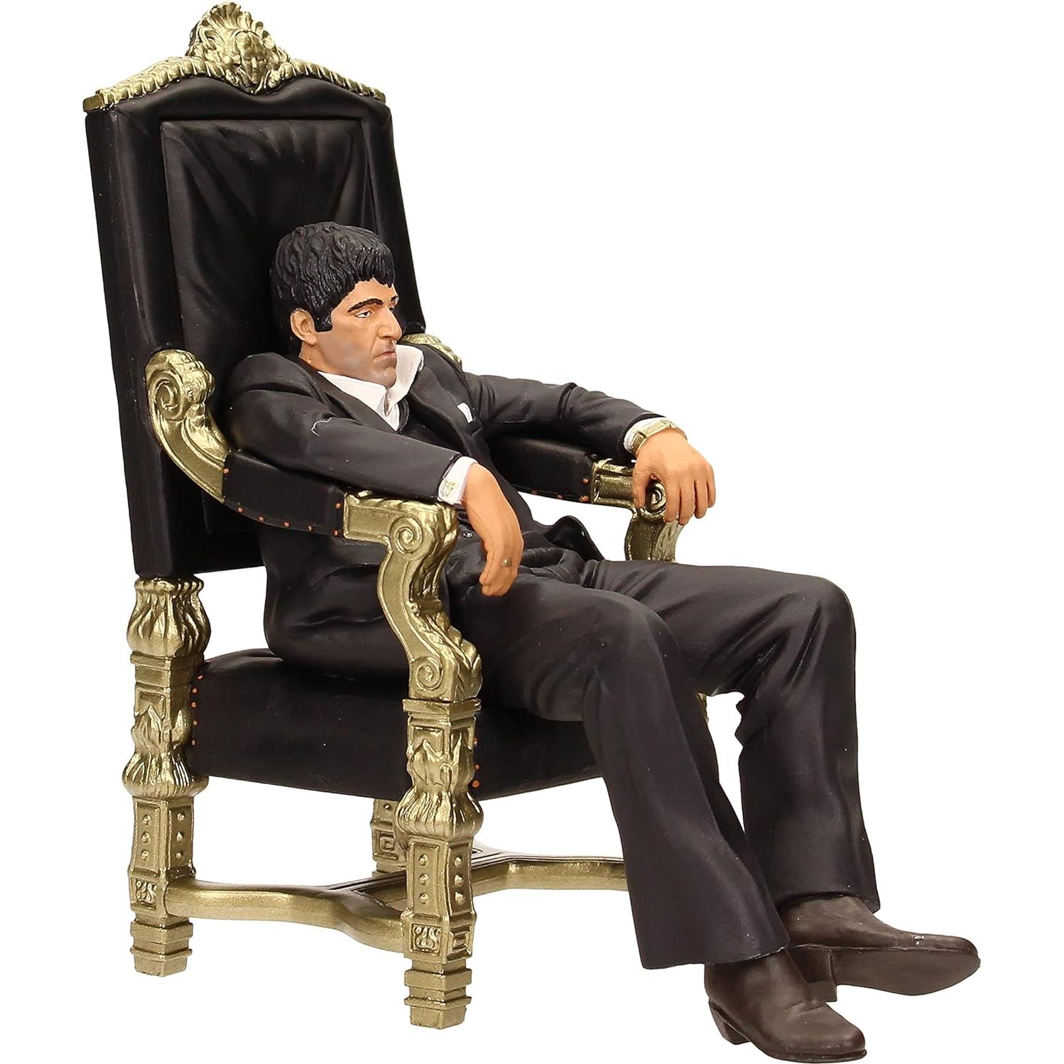 Figura Tony Montana en Trono SD Toys 17.78 cm PVC