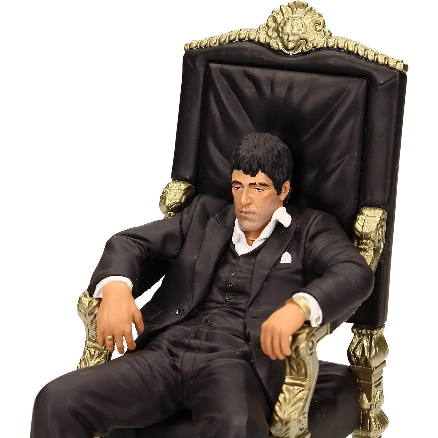 Figura Tony Montana en Trono SD Toys 17.78 cm PVC