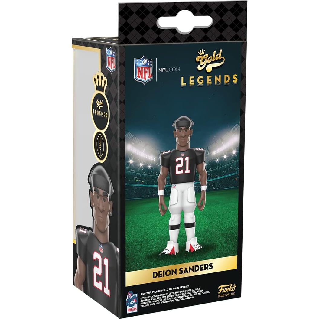 Figura de Vinilo Funko Gold Deion Sanders NFL Atlanta Falcons 12.7 cm