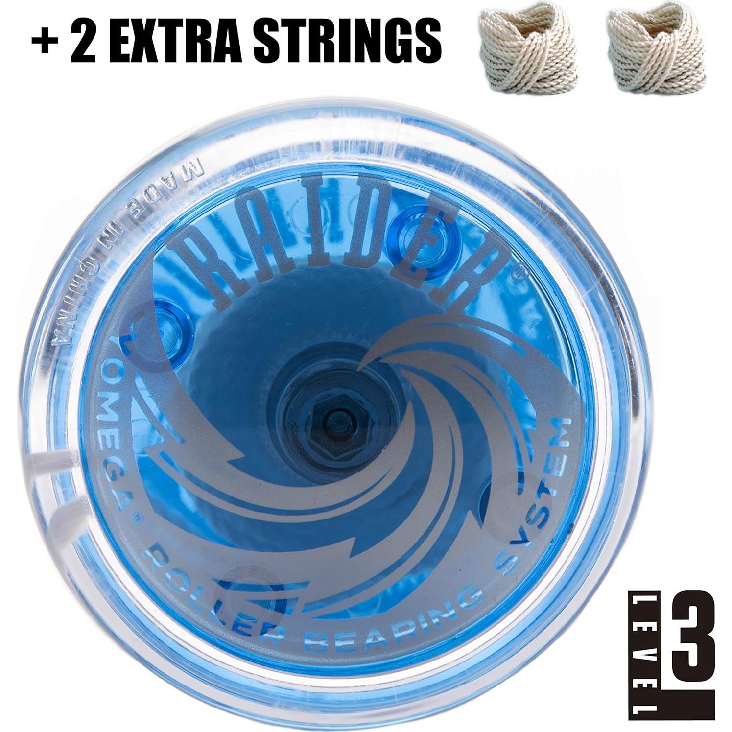 Yoyo Profesional Yomega Raider Azul - Ideal para Trucos Avanzados