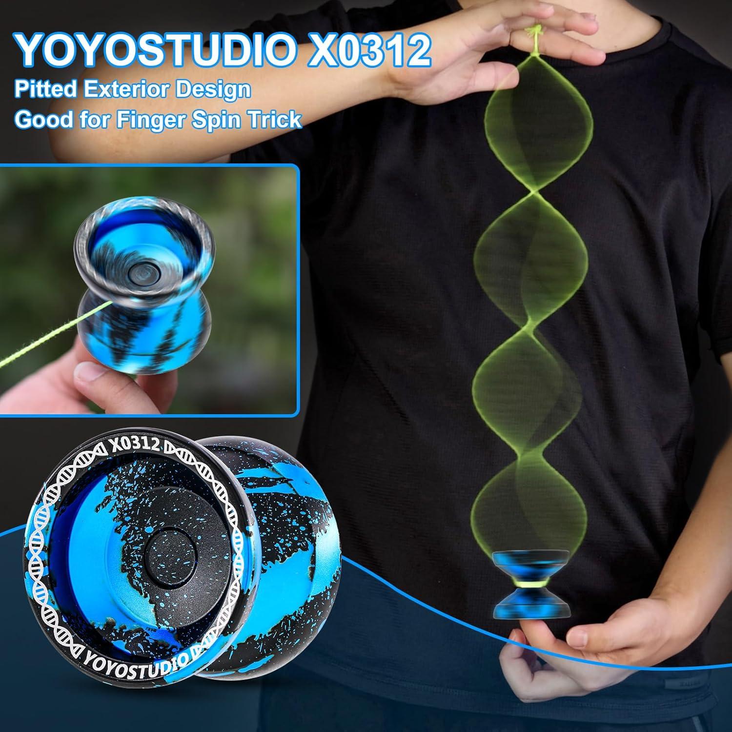 Yoyo Profesional X0312 YoYoStudio para Trucos - Negro Azul