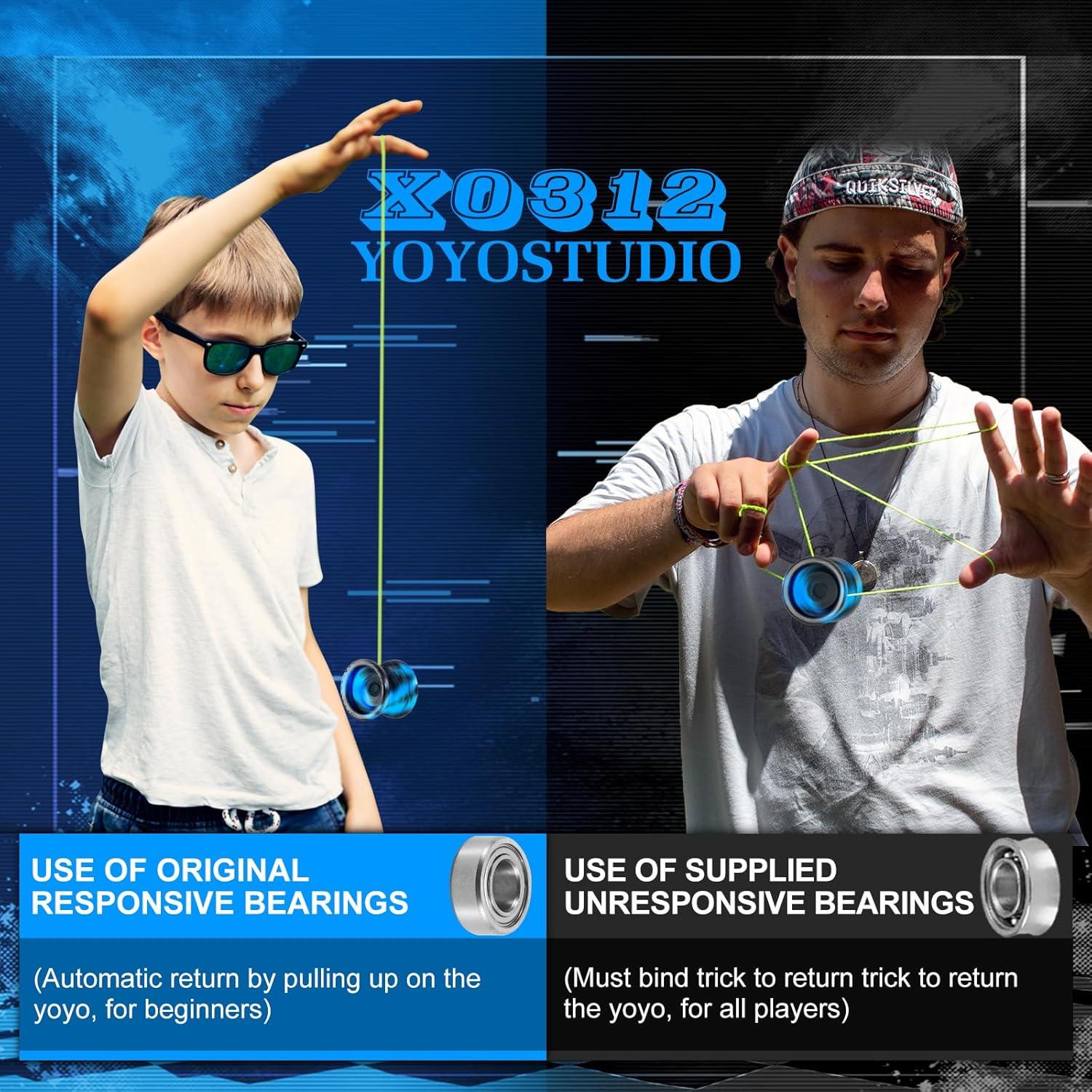 Yoyo Profesional X0312 YoYoStudio para Trucos - Negro Azul