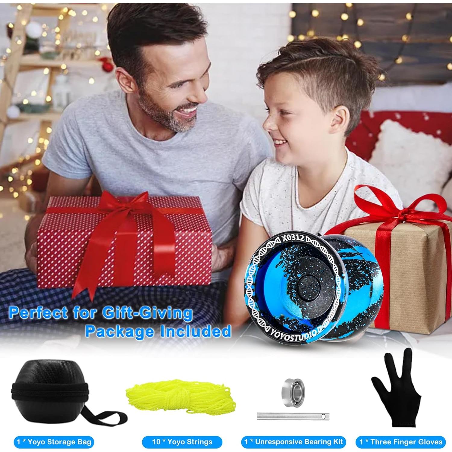 Yoyo Profesional X0312 YoYoStudio para Trucos - Negro Azul