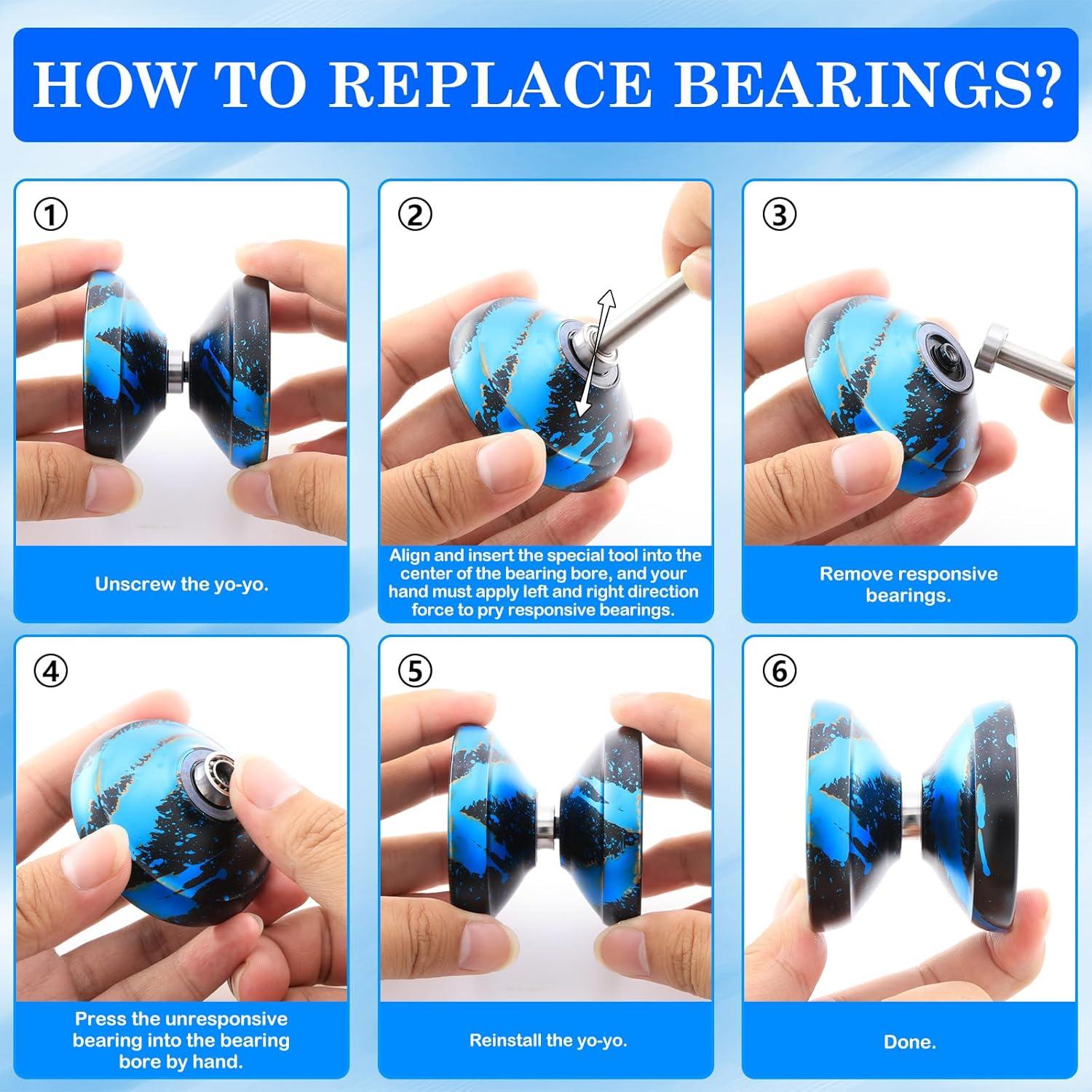 Yoyo Profesional X0312 YoYoStudio para Trucos - Negro Azul