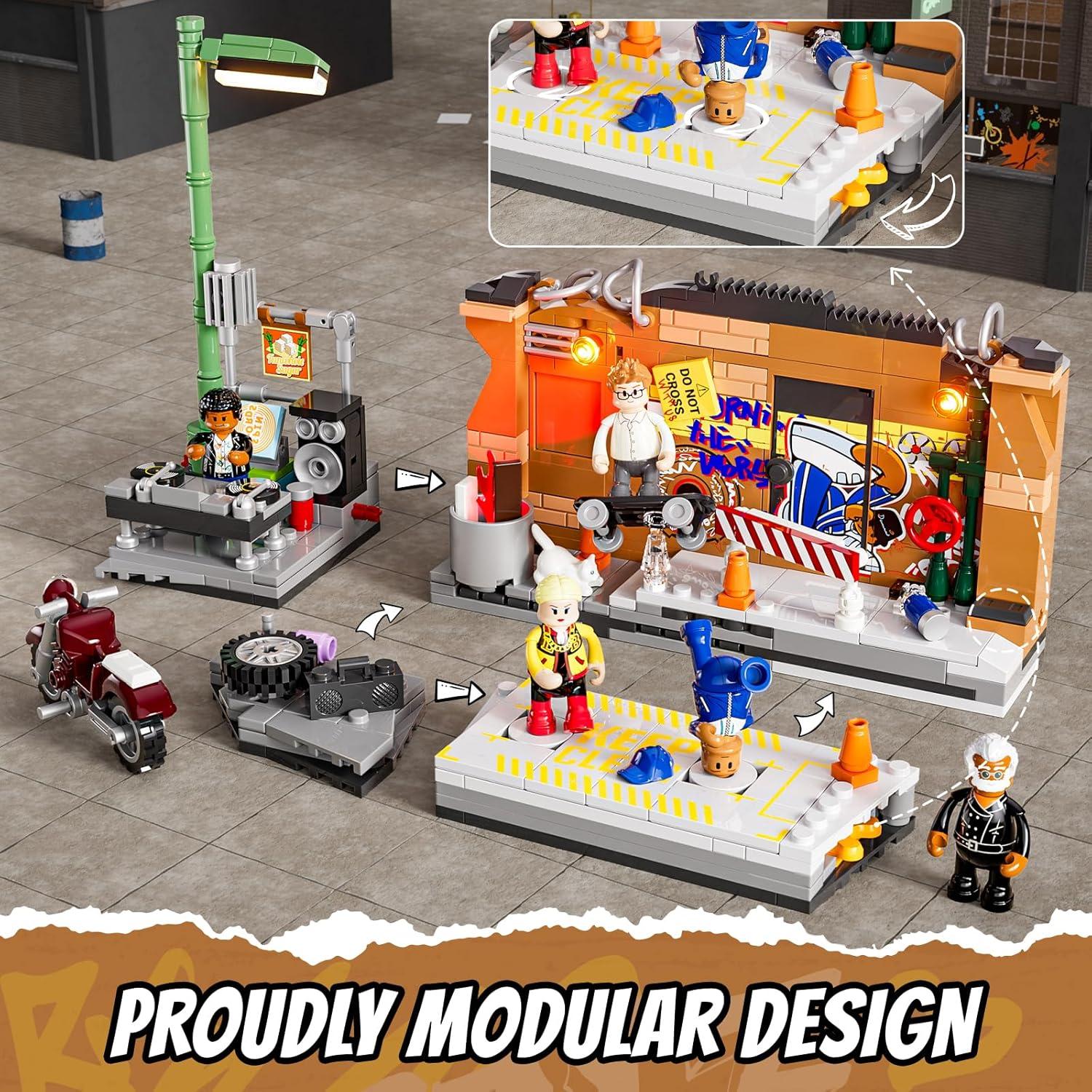 Conjunto de Ladrillos FUNWHOLE Batalla de Baile 429 Pcs