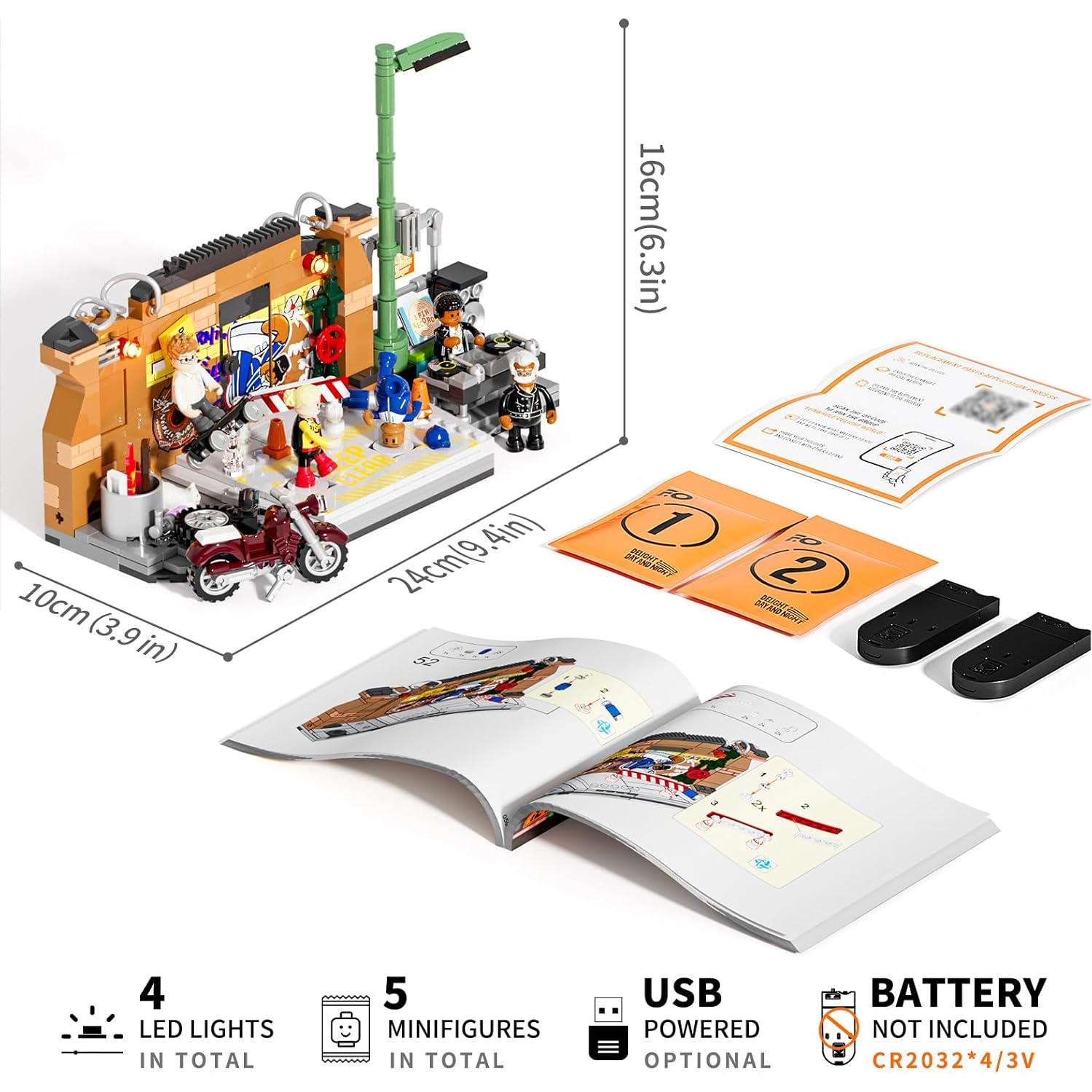 Conjunto de Ladrillos FUNWHOLE Batalla de Baile 429 Pcs