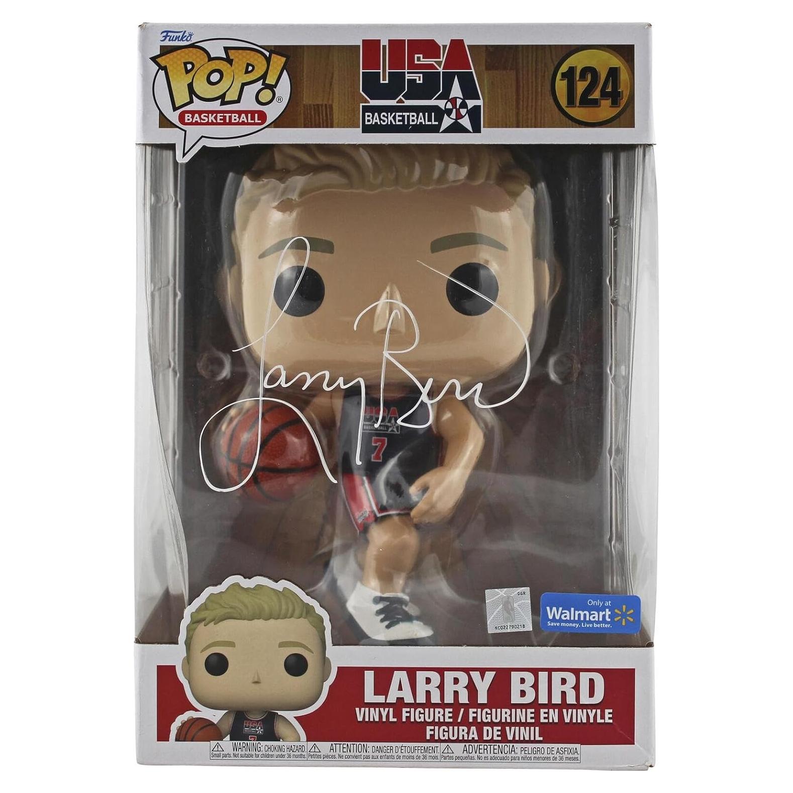 Figura de Vinilo Funko Pop Baloncesto USA #124 Firmada Larry Bird 25.4 cm