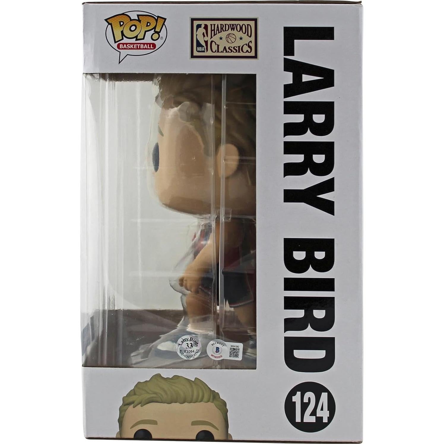 Figura de Vinilo Funko Pop Baloncesto USA #124 Firmada Larry Bird 25.4 cm
