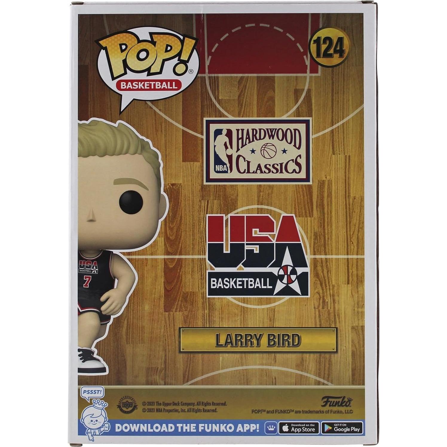 Figura de Vinilo Funko Pop Baloncesto USA #124 Firmada Larry Bird 25.4 cm