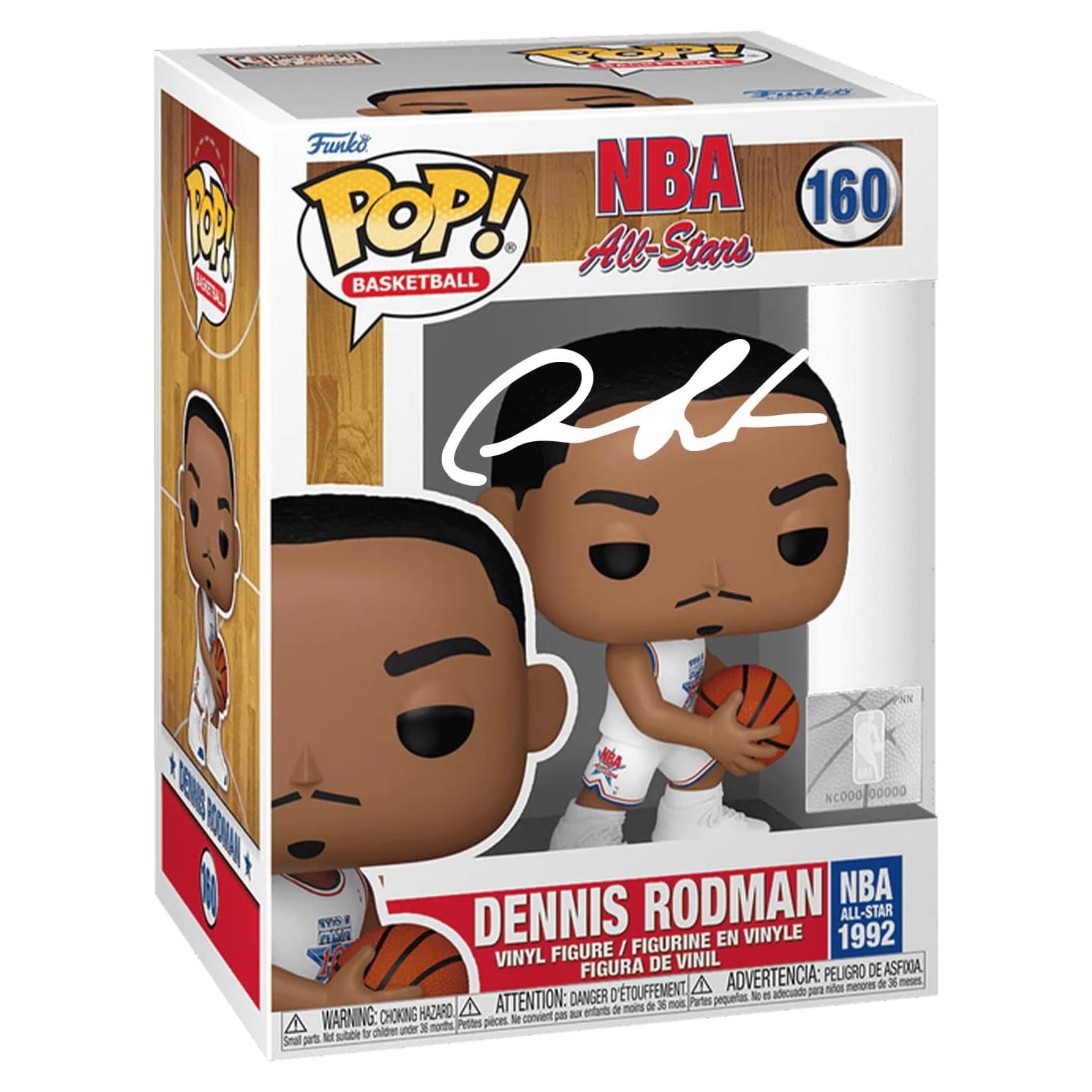 Funko Pop Dennis Rodman #160 Autografiado Facsímil NBA