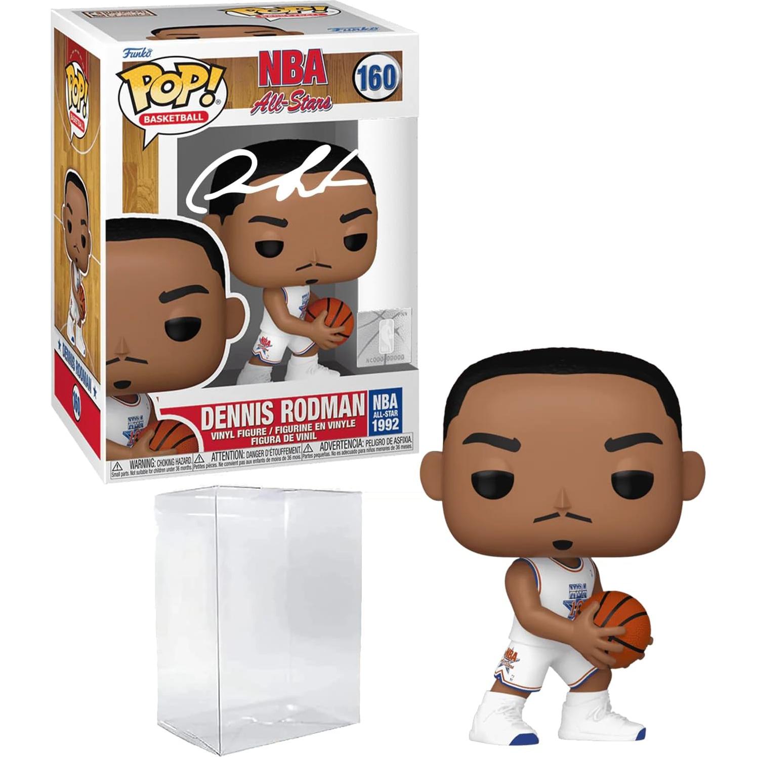 Funko Pop Dennis Rodman #160 Autografiado Facsímil NBA