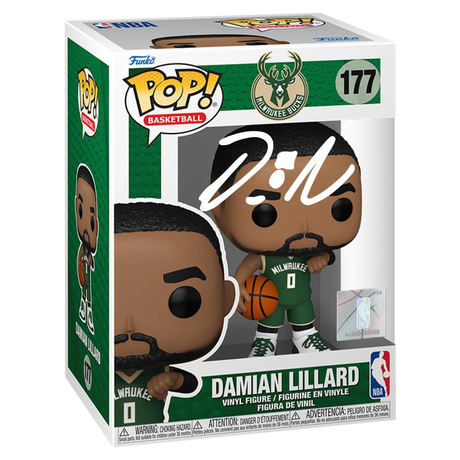 Funko Pop Damian Lillard #177 Autografiado Facsímil NBA