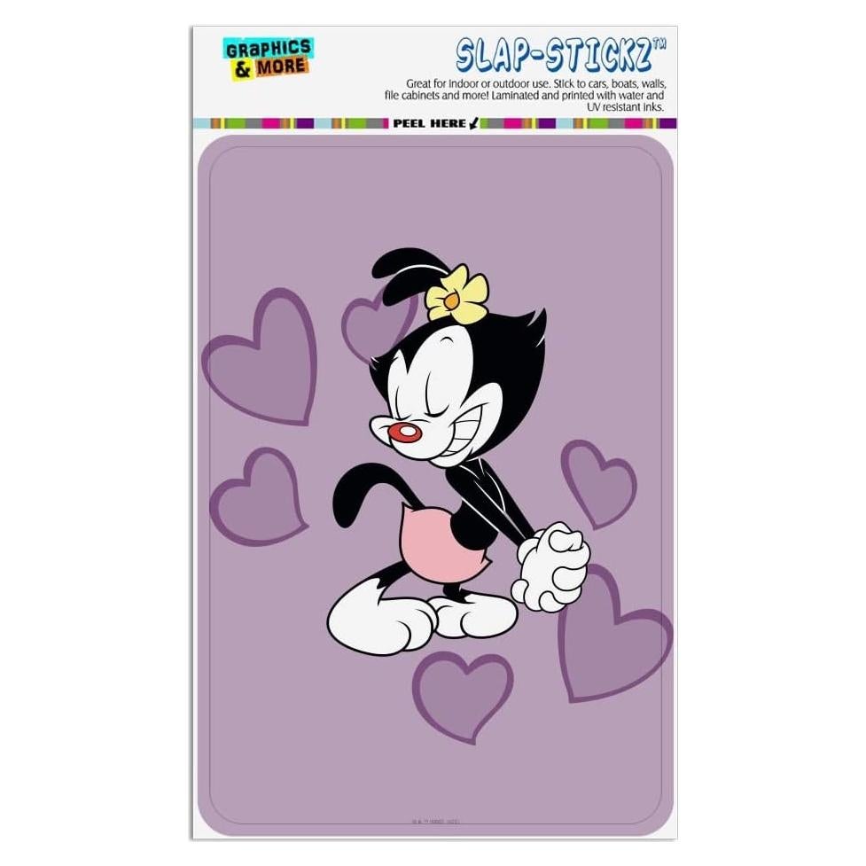 Adhesivo Animaniacs Corazones de Puntos 15.24x10.16 cm