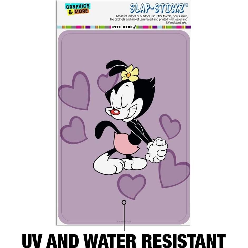 Adhesivo Animaniacs Corazones de Puntos 15.24x10.16 cm