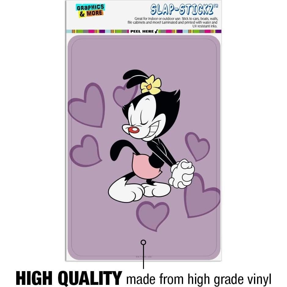 Adhesivo Animaniacs Corazones de Puntos 15.24x10.16 cm