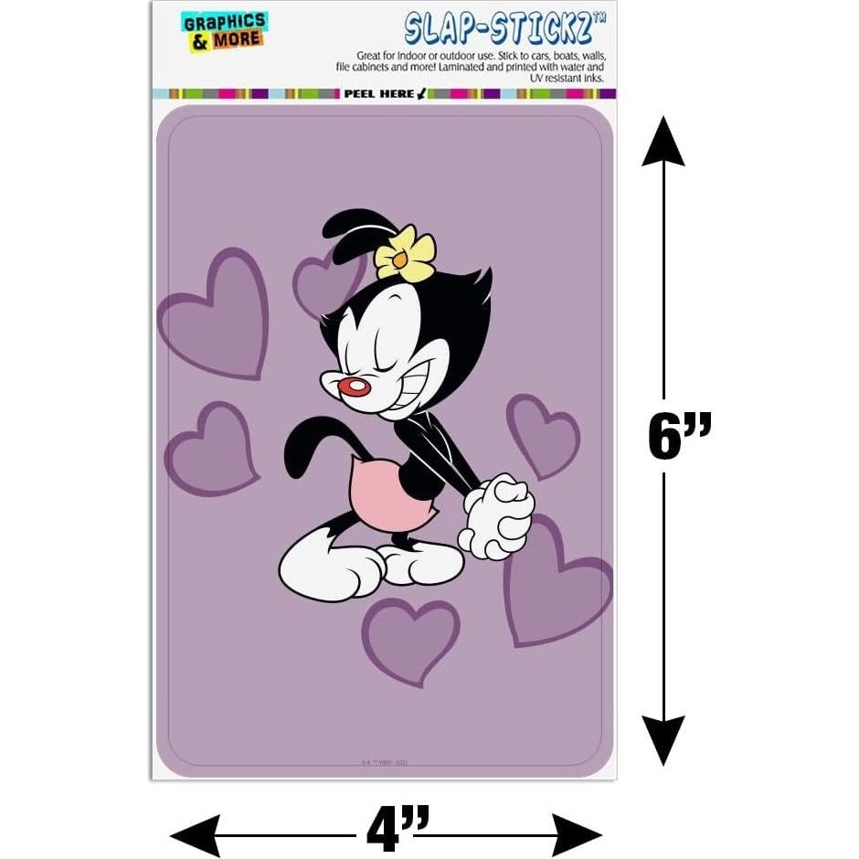 Adhesivo Animaniacs Corazones de Puntos 15.24x10.16 cm