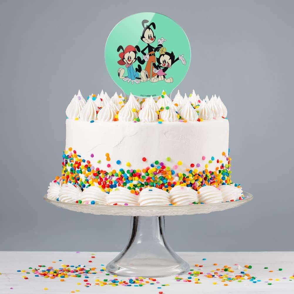 Adorno de Pastel Animaniacs Acrílico 18.42 cm Fiesta Cumpleaños