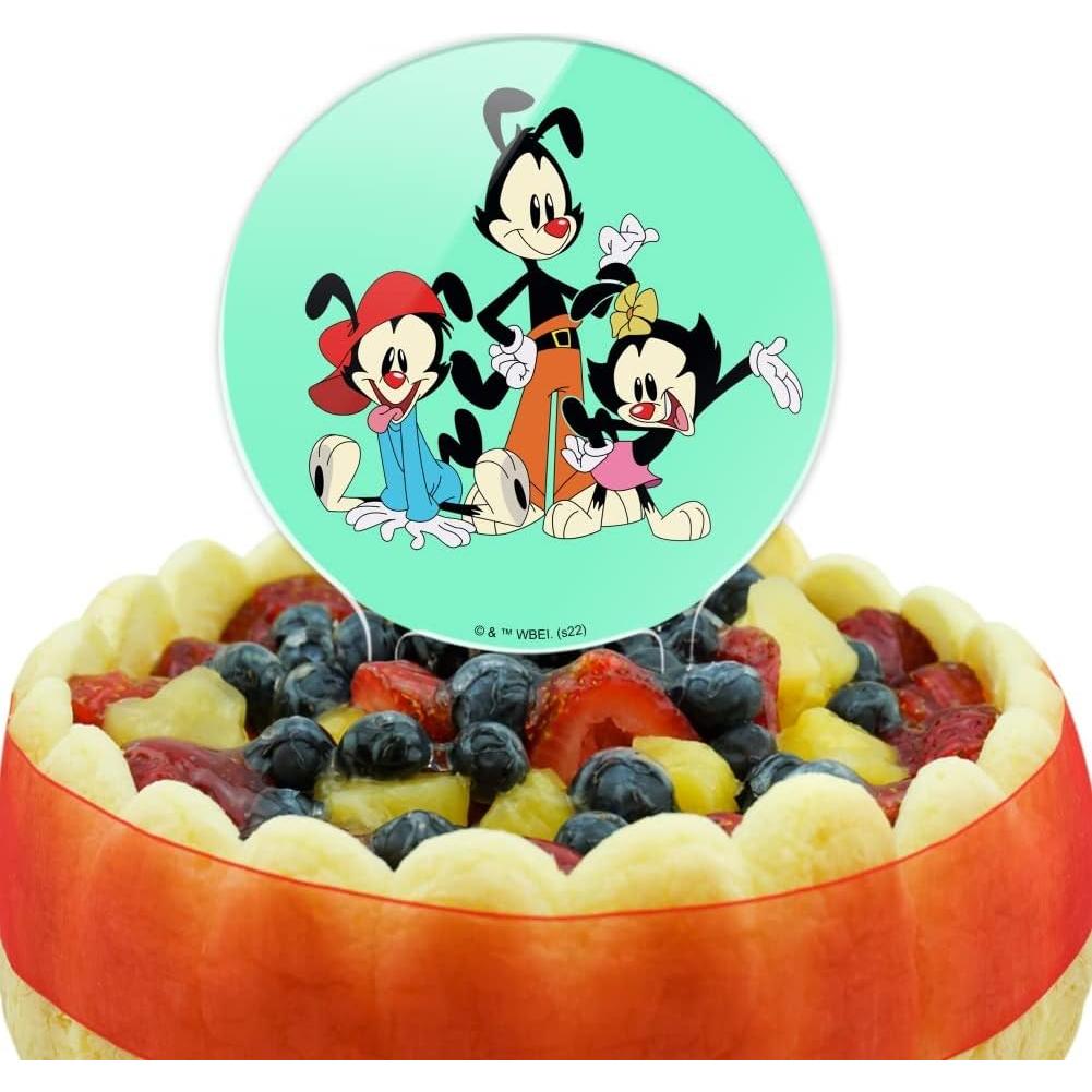 Adorno de Pastel Animaniacs Acrílico 18.42 cm Fiesta Cumpleaños