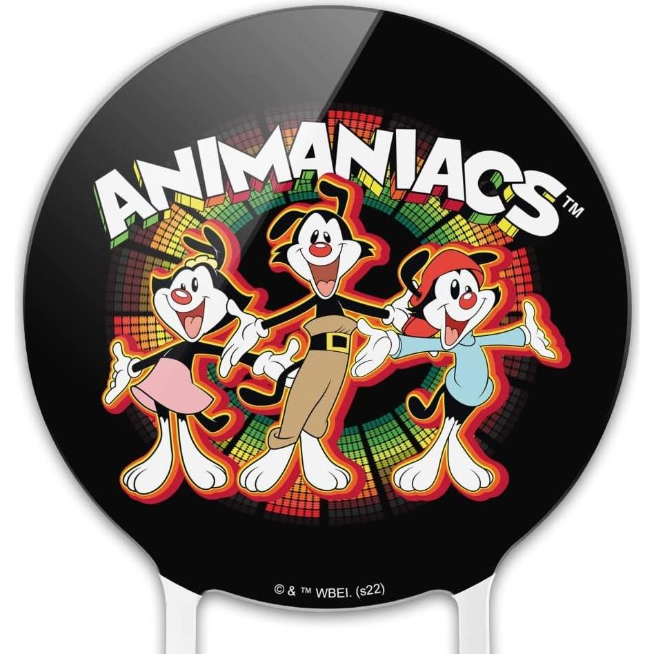 Topper de Pastel Animaniacs Acrílico 18.4 cm Fiesta Cumpleaños