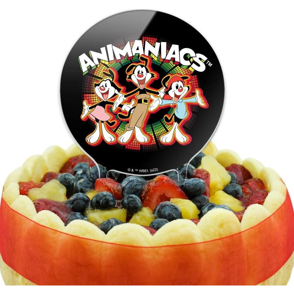 Topper de Pastel Animaniacs Acrílico 18.4 cm Fiesta Cumpleaños