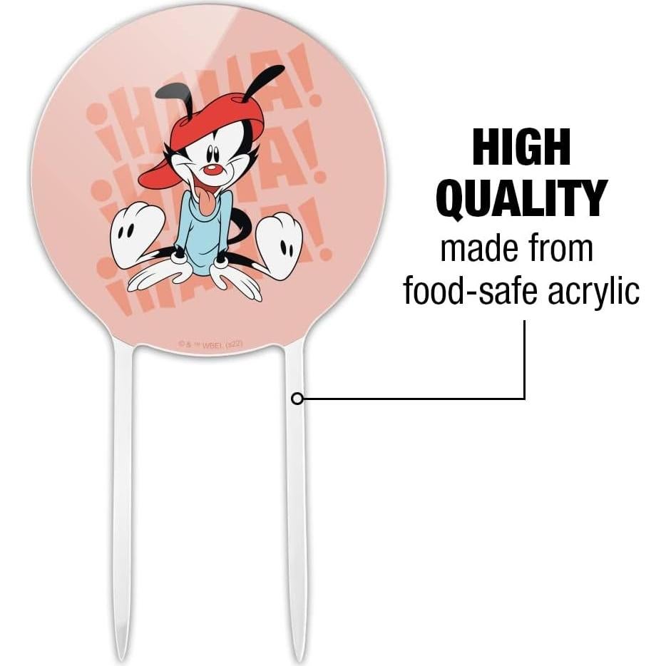 Adorno de Pastel Animaniacs Wakko Riendo 18.4 cm Acrílico