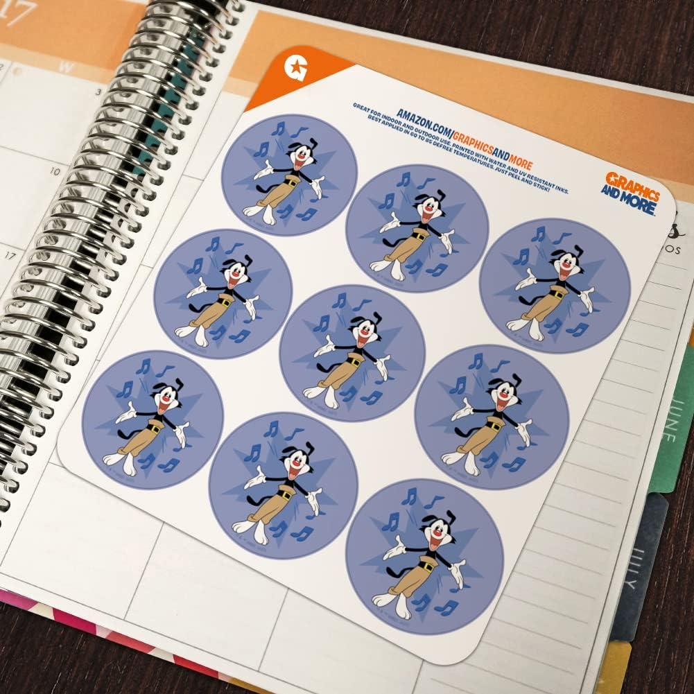 Pegatinas Animaniacs Yakko 18 Piezas 5.08 cm Vinilo Claro