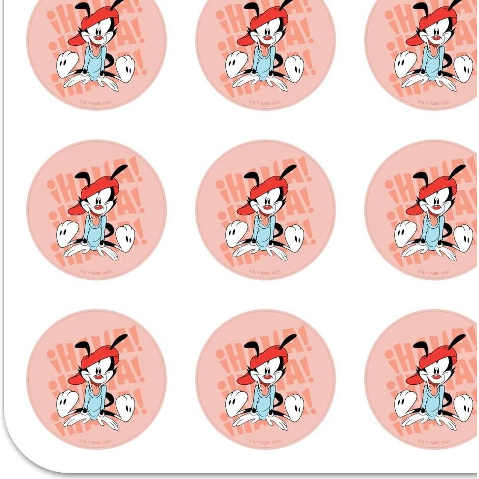 Pegatinas Animaniacs Wakko Riendo 50 Unidades Transparentes