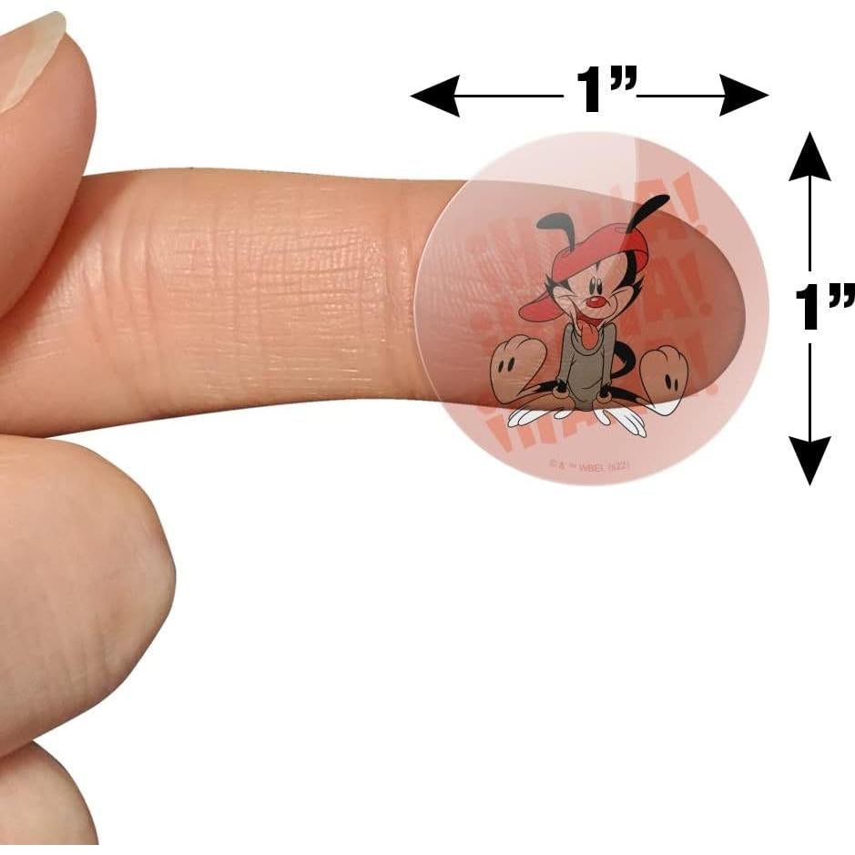 Pegatinas Animaniacs Wakko Riendo 50 Unidades Transparentes