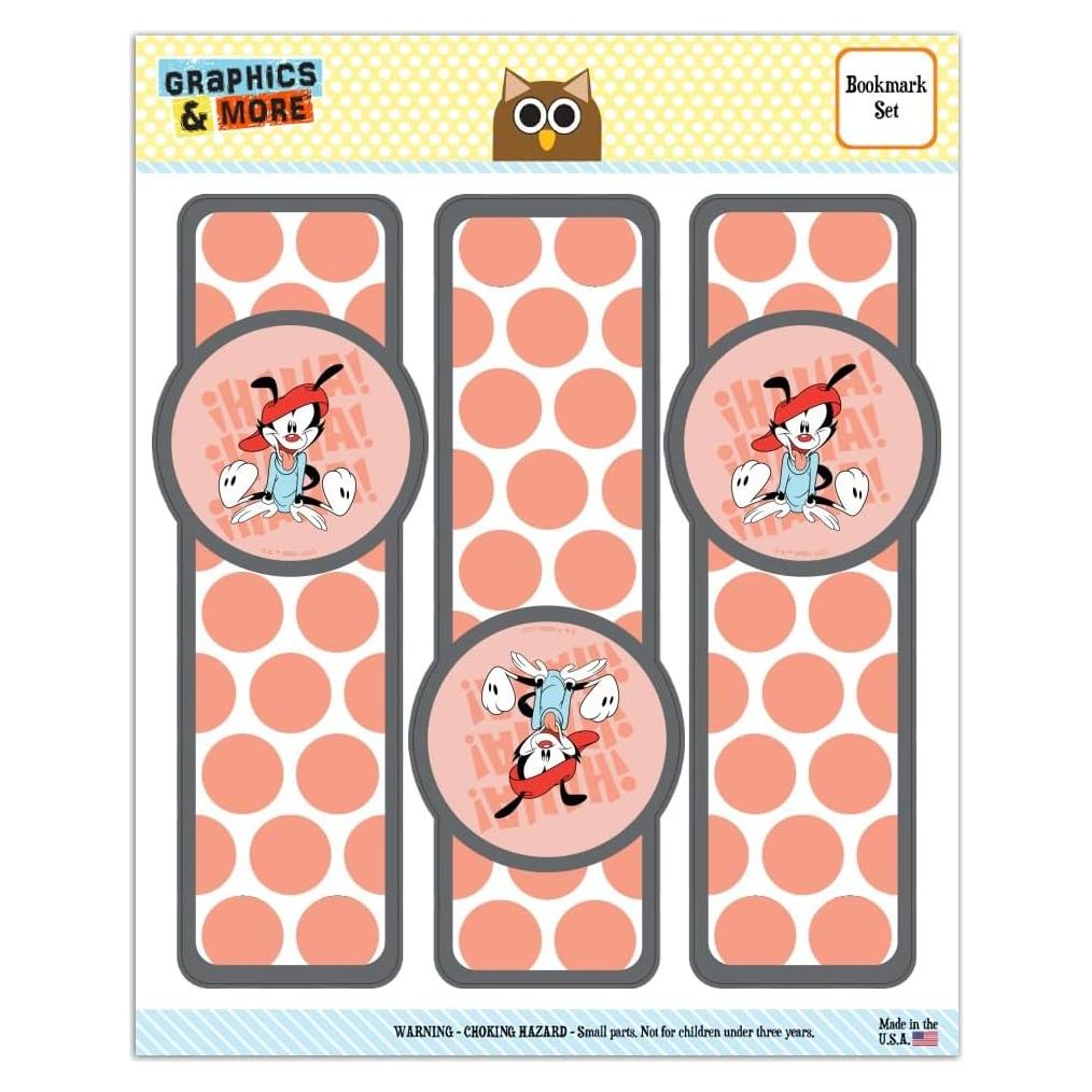 Conjunto de 3 Marcadores Laminados Animaniacs - Graphics & More