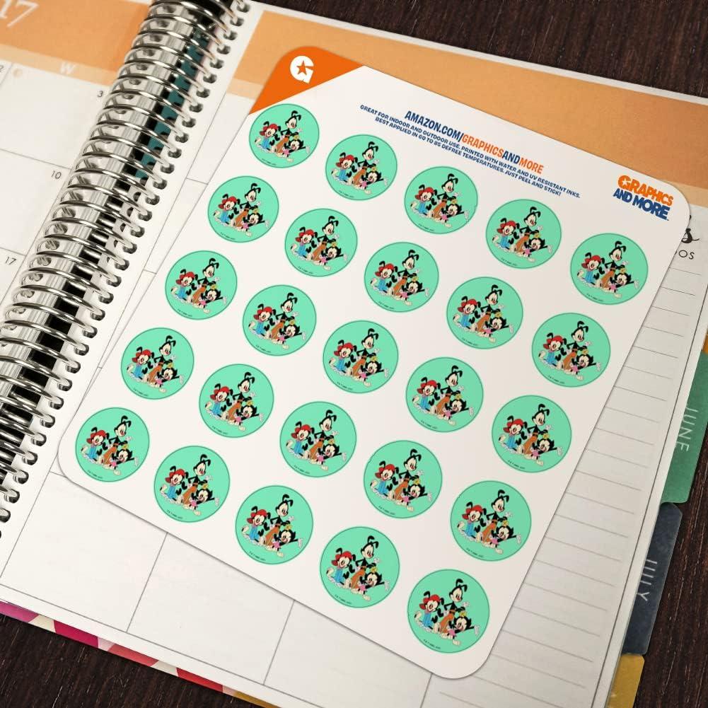 Stickers Transparentes Animaniacs 50 Piezas 2.54 cm Graphics & More
