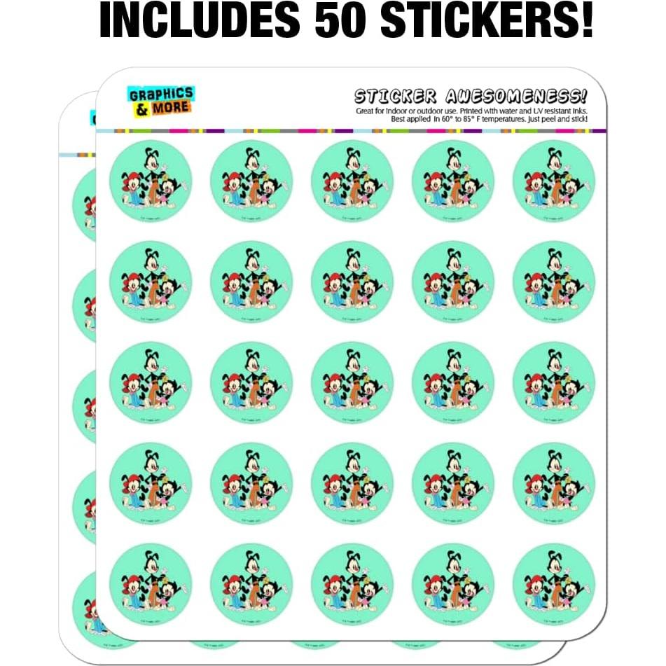 Calendario de Planificación Animaniacs - 50 Pegatinas Mate